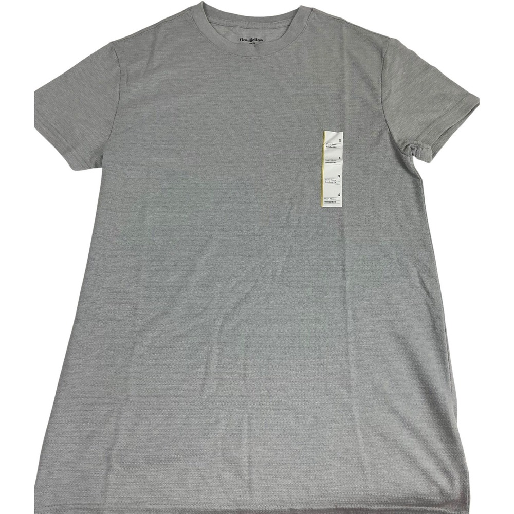 Goodfellow & Co Men's Heather Gray Textured Short Sleeve Crew Neck‎ T-Shirt - SM